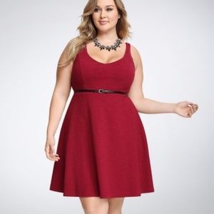 Torrid Red Sleeveless Dress